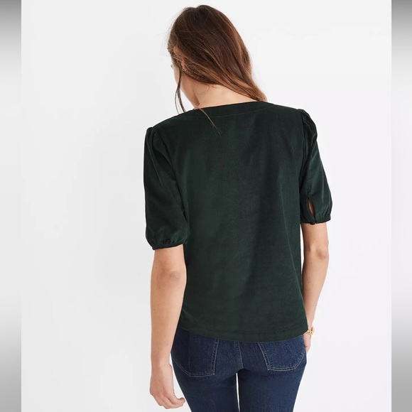 Madewell Corduroy Puff Sleeve Button FrontTop - Picture 3 of 9